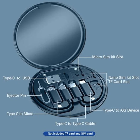 6 in 1 Cable Conversion Storage Box