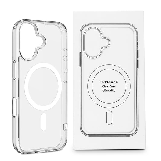 Funda MagSafe transparente para iPhone 16